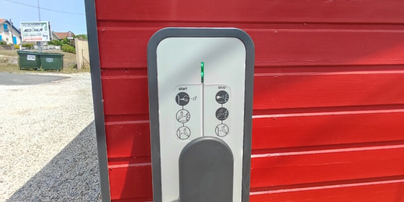 Installation Borne de recharge witty marque Hager materiel