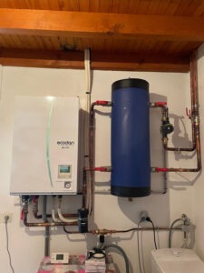 Installation d'une pompe à chaleur air eau à Laluque