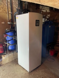 Installation pompe à chaleur air eau Atlantic à cagnotte