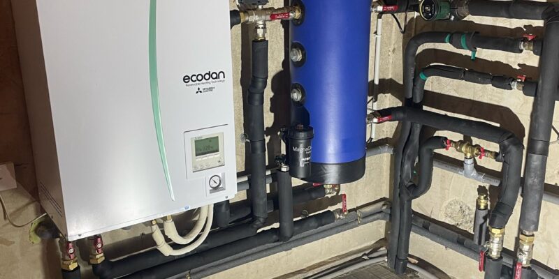 installation dune pompe a chaleur air eau mitsubishi electrics a souprosse